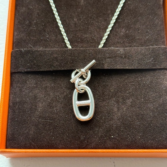Hermes Chaîne D’Ancre Pendant Silver Necklace - Picture 2 of 6